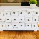 Hand Painted Farmhouse Apothecary Cabinet